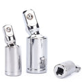 1/4" 3/8" 1/2" Universal Joint Set Ratchet Angle Extension Bar Socket Adapter