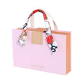 Wholesale Luxury Customized Wedding Dress Packaging Box Large Rigid Cardboard Portable Valentine's Day Gift Box With Handle