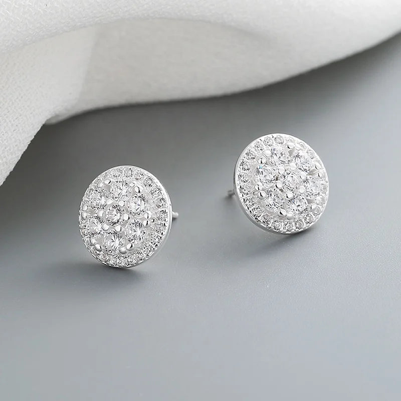 Wholesale Jewelry Supplier Women Brinco Prata 925 Esterlina Square Aaa Cubic Zirconia Sterling Silver Stud Earring S925