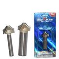 Tideway Professional Grade 1/2 1/4 Shank Open Carving Router Bit R Angle Pattern Blade Woodworking Engraving Bit