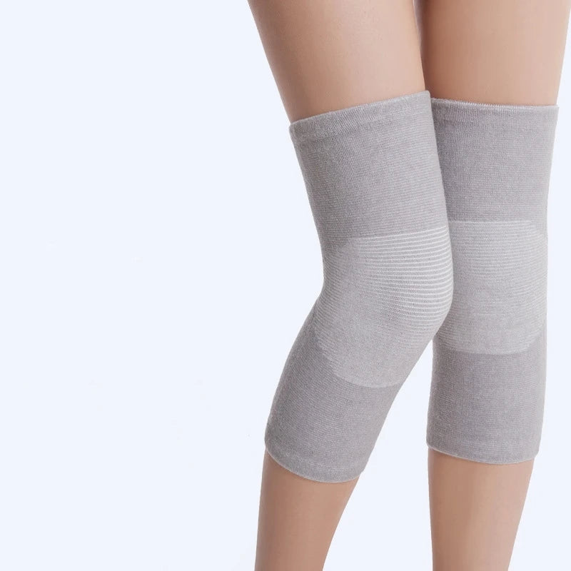 Unisex Breathable Eco-Friendly Knee Support Sleeves Bamboo Charcoal Fabric Sports Compression Warm Brace Anti-Slip Wrap Pads