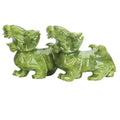 Pair of Natural Jade Pixiu Home Office Feng Shui Jade Carving Crafts Jade Ornaments Feng Shui Pixiu
