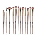 MAANGE New Style 12 Pcs High Quality Private Label Cosmetic Brushes Wholesale Custom logo Vegan Nylon Hair Soft Makeup Brush Set
