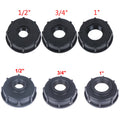 IBC Tank Adapter S60X6 Coarse Thread to 1/2" 3/4" or 1" Female Thread Water Tank Connector IBC Tote Fittings PP Reducing Bush