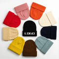 Wholesale Woman Cheap Fashion Beanie Winter Hats Knitted Cap Winter Plain Women'S Knitted Beanie Hats