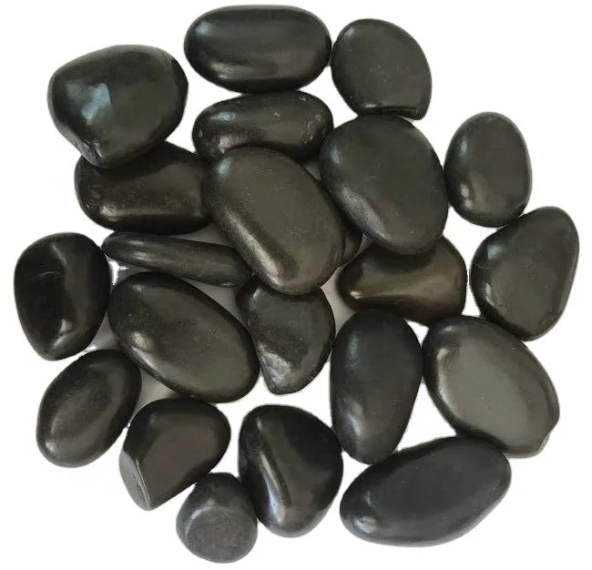 Washed Natural Black Pebble Stone 1-8cm Irregular Round Shape Modern Design Total Project Solution for Hotel Landscaping
