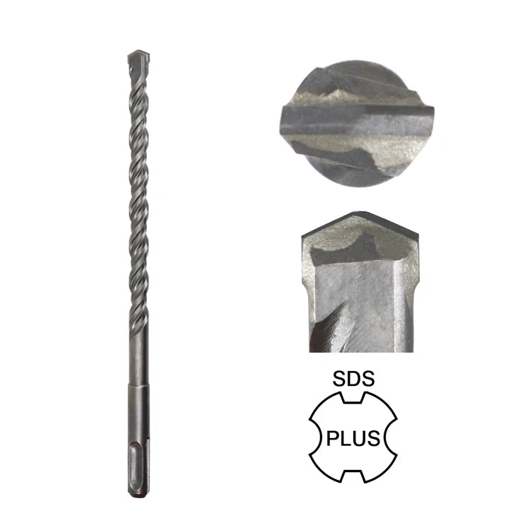 SDS Plus Masonry Drill Bit with Tungsten Carbide Tip Concrete Granite Drilling Bit for Rotary Hammer