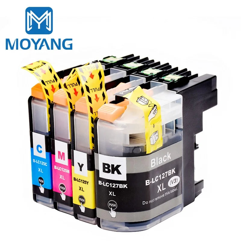 MoYang Compatible for Brother LC127 LC125 Ink Cartridge Used for MFC-J4710DW//J4410DW/J6520DW/J6720DW/J6920 DCP-J4110DW Printer