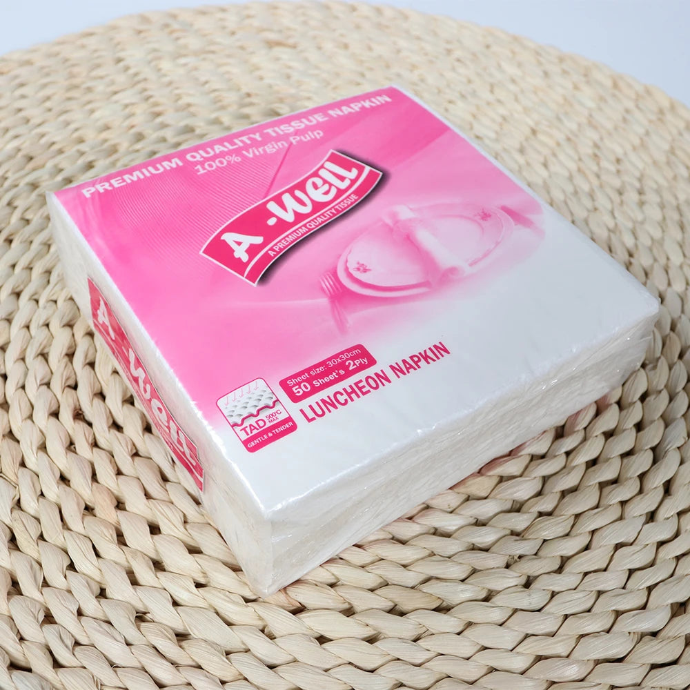 Disposable 2 Ply Ultra Soft 17Gsm Toilet Napkin Facial Paper Mother Roll Dinner Napkins