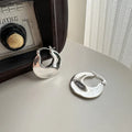 Fine Jewelry Hypoallergenic 925 Sterling Silver Flat Hoop Earring for Women