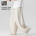 2025 Men Cotton Linen Pants - Chinese Style Long Trousers (Straight-leg Wide-leg Casual Trousers for Summer Loose-fit Comfort)