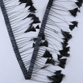 Colorful Turquoise Turkey Striped Flat Triangle Feather Trim Fringe Wedding DIY Party Dresses Carnival Show Designs Cheap Sale