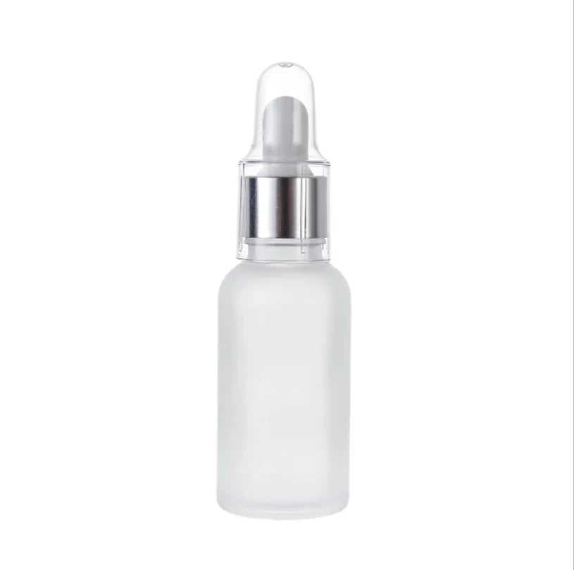 Matte Clear Glass Dropper Bottles in Various Sizes Frosted 30ml 5ml to 100ml MOQ 100pcs Carton Packing