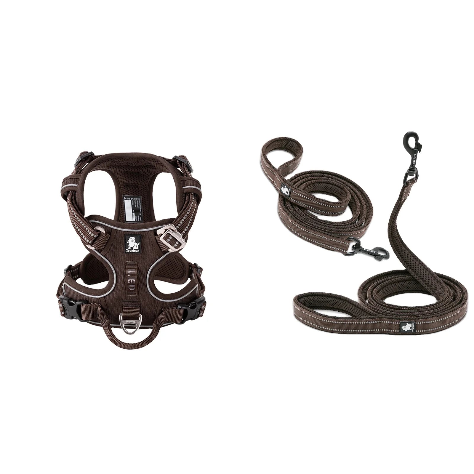 Truelove Wholesale Adjustable No Pull Dog Harness Comfortable Luxury Training Vest Escape Proof Outdoor Pet Harness Leash Set
