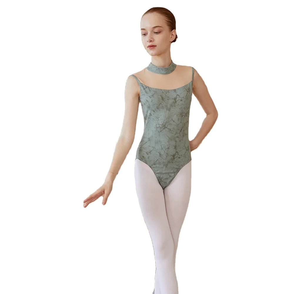 A6034 E Dance  New Tie Dye Girls' Clothes  Performance Costume  Ballet Leotard Kids Gymnastics Leotards for Girls Bodysuit