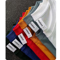 Blank Print Oversized T Shirt for Men Plain Cotton Casual T-shirt