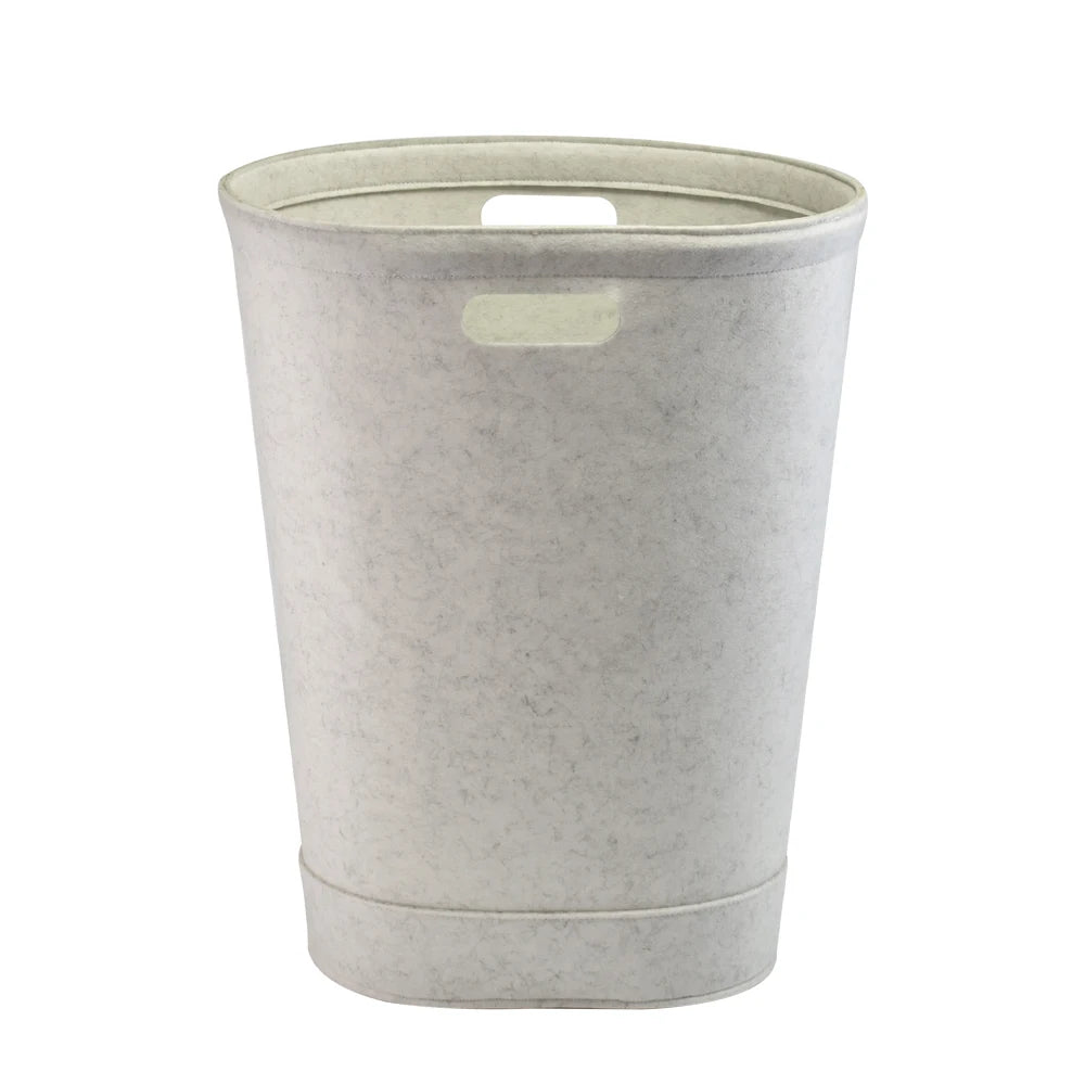 Multi-function Gray Felt Laundry Basket Round Felt Laundry Basket Felt Laundry Hamper With Handles