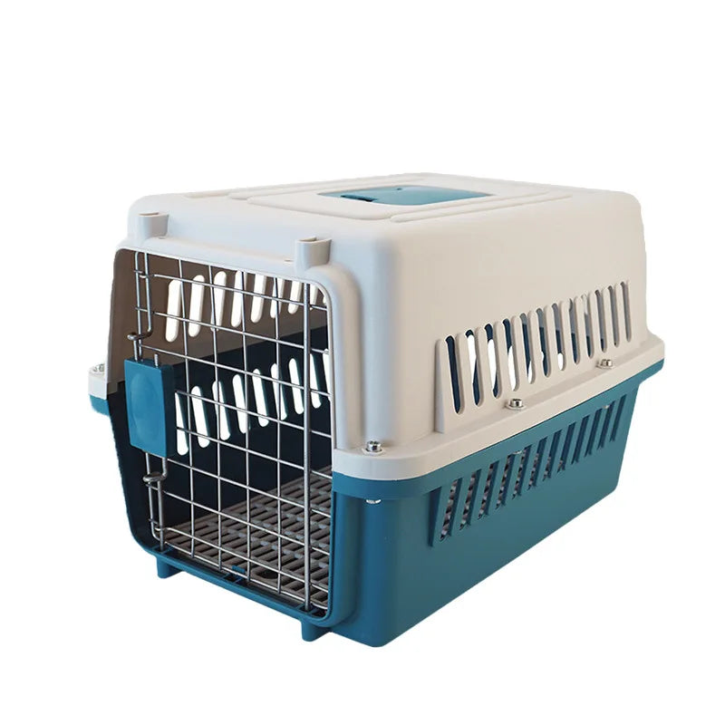 Wholesale Airline Transport Tray Plastic Cat Box Luxury Large Kennel on Wheel Pet Travel Carrier Cage Tall Heavy Dog Carrier