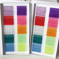Wholesale Color Eyelash Extension Custom Eyelash Tray  0.03mm Brown Lashes  Supplies Colorful Lash Trays