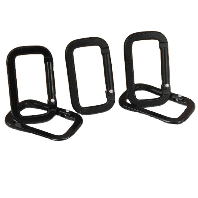 Safe Multi-Function Square Mini Hanging Buckle Aluminum Alloy Carabiner for OutdoorClip Portable for Hiking