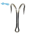 DORISEA 8238 Double Hook Soft Worm Ray Frog Fly Fishing Hook High Carbon Steel Jig Bass Shark Snapper Shrimp Perch Stream Sea