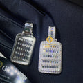 Bulk Stock Iced Out Shining Jewelry Hip Hop Pendant 925 Silver White Gold Rose VVS1 Moissanite Diamond Dog Tag Pendant