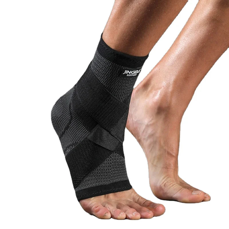 JINGBA Improved Circulation Compression Knee Sleeve Manufacturer's Support for Joint Pain and Arthritis Relief Ankle Support