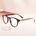 Trendy Handmade Acetate Eyeglasses for Men and Women Eyeglasses Frames Transparent Grey Acetate Optical Frame Lunette De Soleil