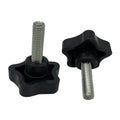 Hot Sale Custom M4M5M6M8-M12 Star Knob Handle Nylon Hexagonal Plastic Head 304/316/316L Black Zinc Plating Thumb Screws Cabinets