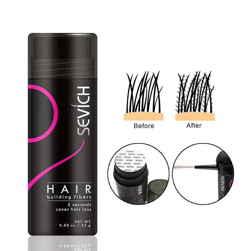 Customize Private Label Hair Building Fiber Thinning Super Keratin Hair Fibers