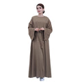 Muslim Nida Dress Modest Abaya Dresses Plain Color Traditional Classic Islamic Clothing for Muslim Women