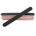 Felice Private Label 7 Inches Emery Boards Foot Nail Buff Double Sided Sand Paper Black Nail Files 100/180 Custom Printed