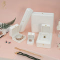 FREE SAMPLE Pu Leather Jewelry Box White Jewellery Boxes Dubai Wholesale Christmas Jewelry Boxes
