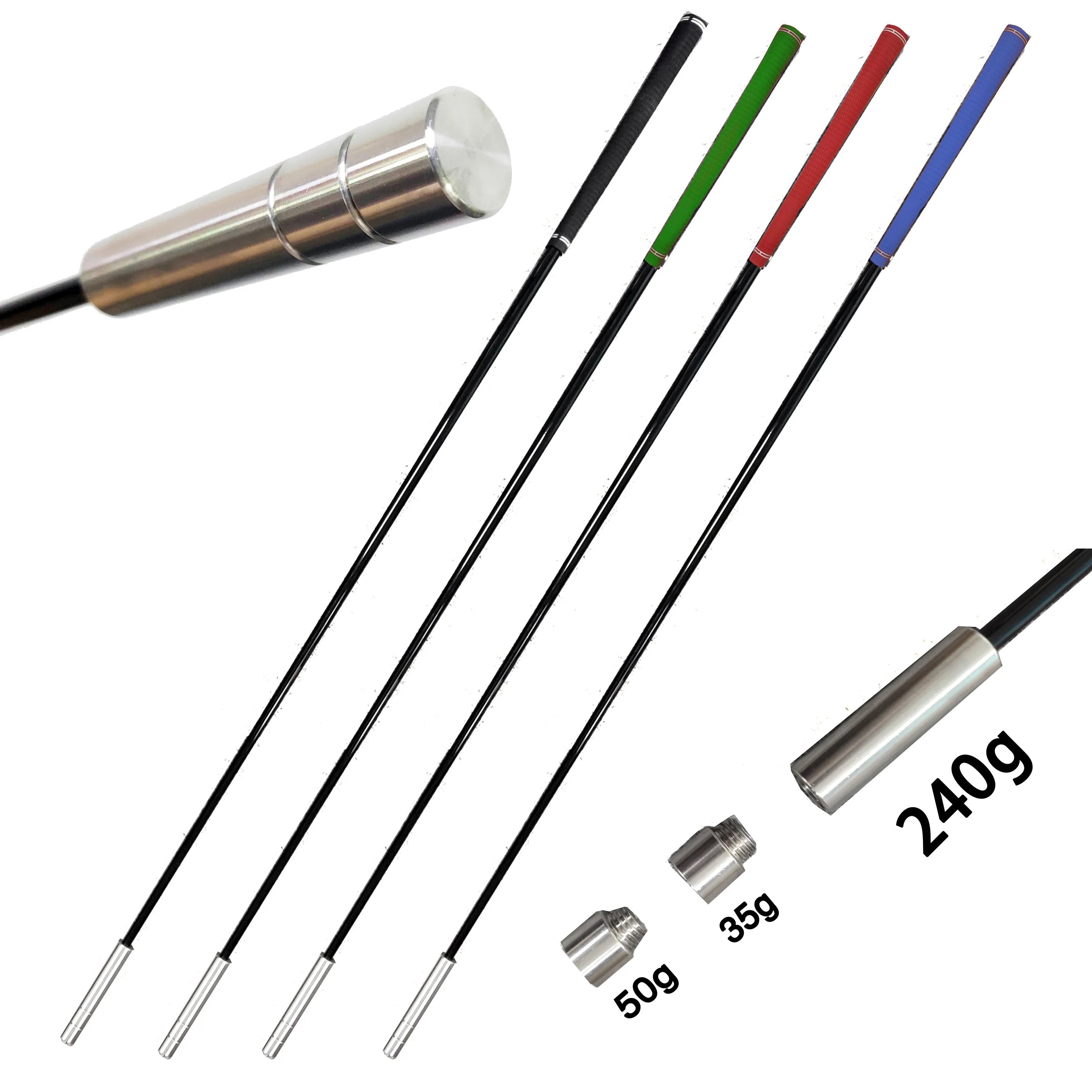 Correction Stick Multi Removable Weights Graphite Shaft Stainless CNC Tempo Speed Training Aid Golf Swing Improve Trainer
