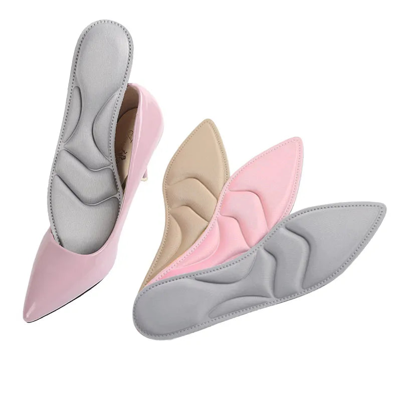 Memory Foam High Heel Insoles Tip High Heel Sponge Insole Cut Size Comfortable Arch Support Insole Elastic Cushion Barefoot