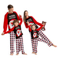 Custom Design Red Matching Christmas Household Family Set Adult Kids Jumpsuit Pajamas
