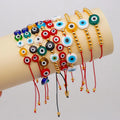 BG1094 Fashion Adjustable  Gold Accent Small Beads Evil Eyes Bracelet  Evil Eyes Protection Spiritual Bracelet for Gifts