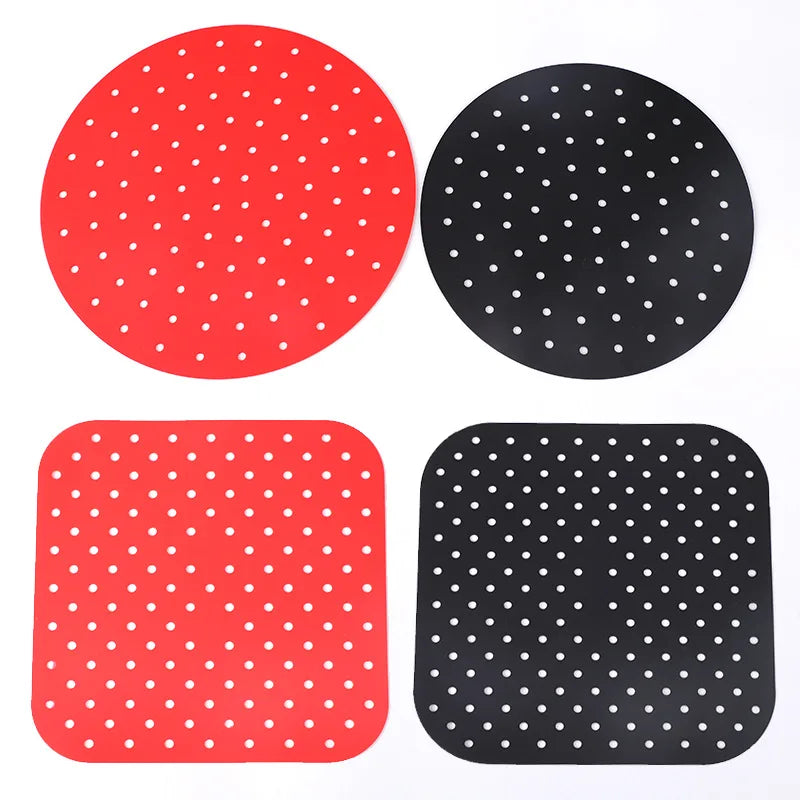 Factory Custom Reusable Non-Stick Silicone Air Fryer Lined Oven Baking Mat Heat Resistant Pastry Tools
