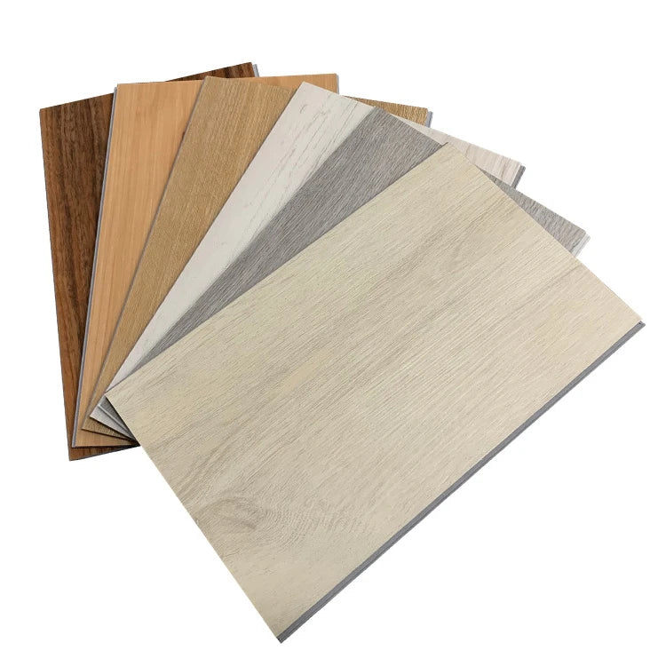 Cream Style Domestic Solid Colour Micro Cement Locking Wood SPC Flooring