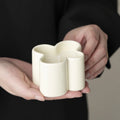 French High-End Luxury Decorative Fragrance Candle Jar Small Ceramic Aromatherapy Candle Holder for Bedroom Cross-Border