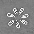 Chinese Factory Cheap Price White Plastic Curtain Pin Hook Easy Use Plastic Curtain Hooks