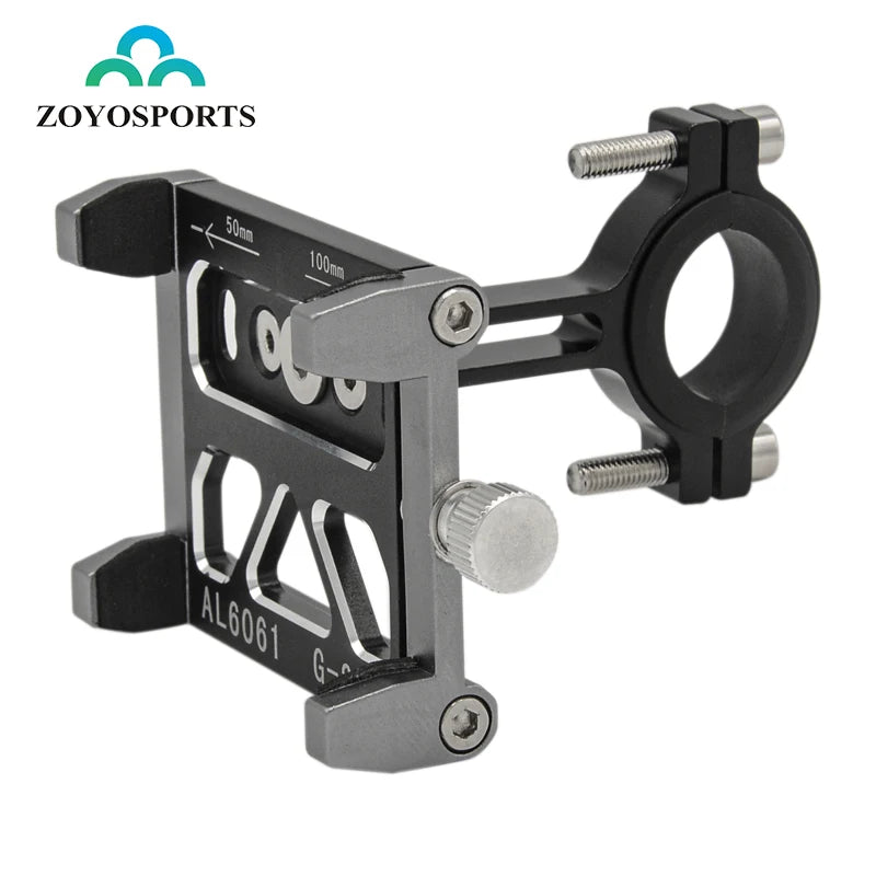 ZOYOSPORTS for 3.5 to 7 Inch Mobile Phones Bicycle Four-claw Metal Phone Holder