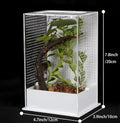 Small 4.7\" X 3.9\" X 7.8\" Spider Terrarium for Jumping Spiders Praying Mantis Other Invertebrates Display Rack for Arboreal