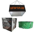 Customized Trade Show Exhibition Ceiling Hanging Banner Flutter Tension Fabric up Banner Hanging Sign for Promotion Exhibition