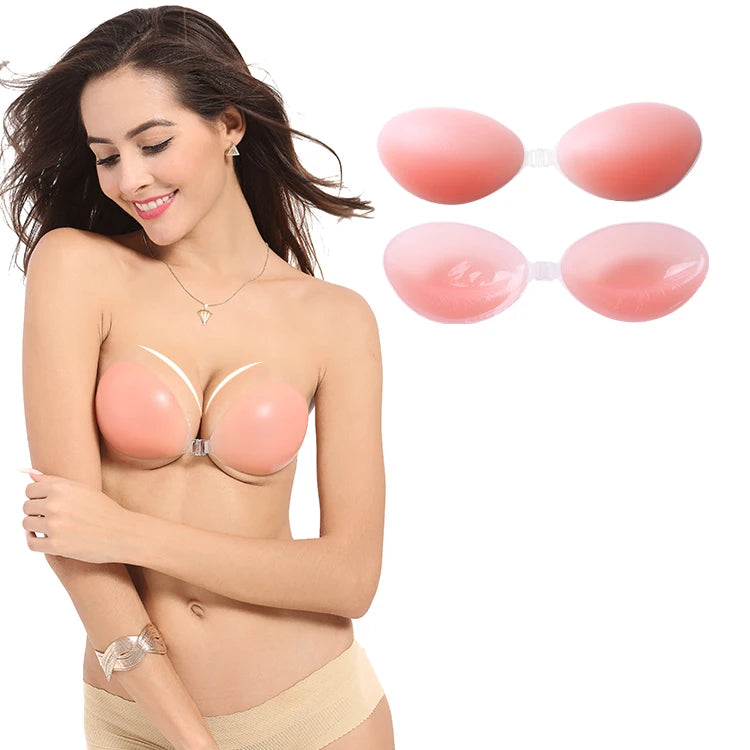 Invisible 3D Silicone Bra Sexy Natural Push-up for Sagged Breast Traceless and Fashionable