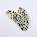 Huiying Heart Gua Sha Stone Board Dalmatian Jasper Guasha Scraping Massage Tool