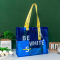 Custom Women Clear Vintage Tote Bag Waterproof PVC Transparent Jelly Bag Shopper Fashion Shoulder Shopping Plastic Bag
