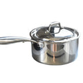 Non-Stick Stainless Steel Pot With Lid Round Shape Mirror Polished Casserole Dish With Cool Handle for Induction Cooker