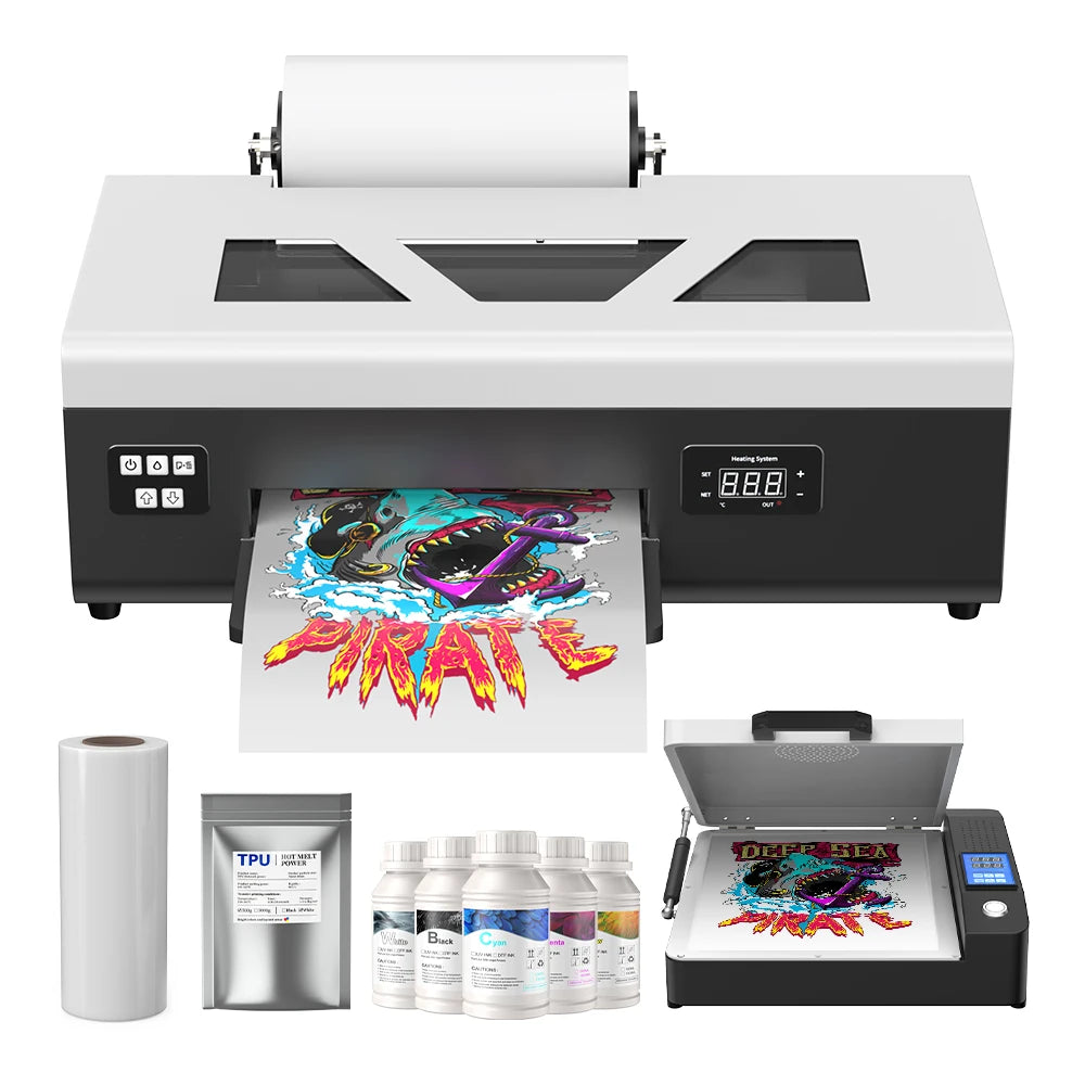 A4 Size  L800  Printer for DTF Printing Hot Selling DTF Digital Transfer Film Full Package with 250ml DTF Ink Free