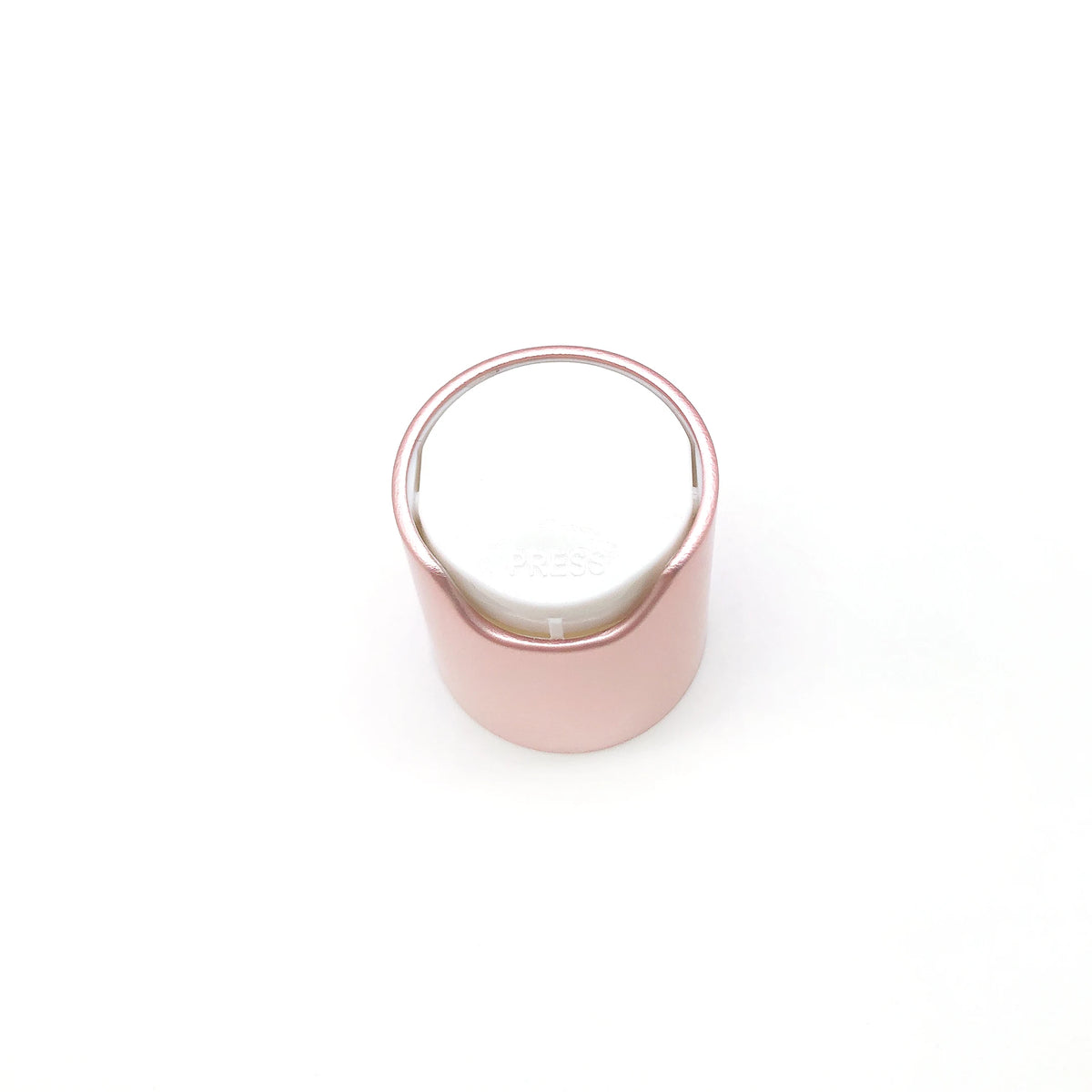 Free Sample Customized Pink Plastic Non Spill Disc Top Cap 24/410 28/410 Cosmetic Press Lid Yolio Brand MegaBDM